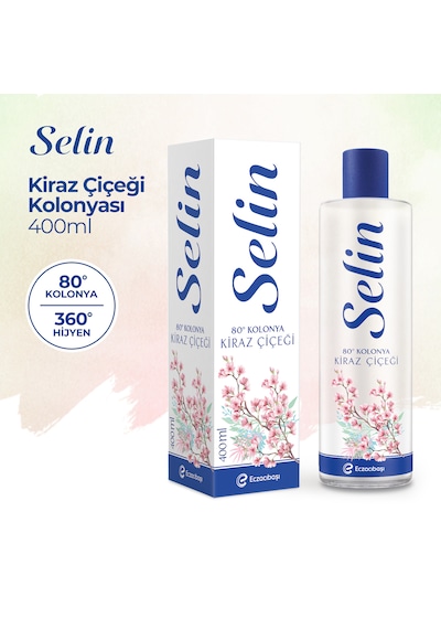 Selin Limon Kolonyası 900 ML + Kiraz Çiçeği Kolonyası 400 ML