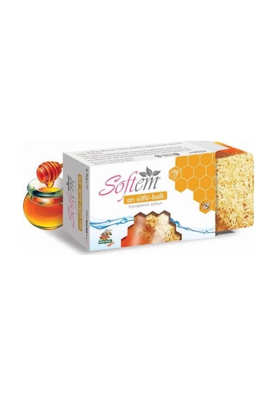 Softem Arı Sütlü Ballı Lifli Katı Bitkisel Sabun 130 G