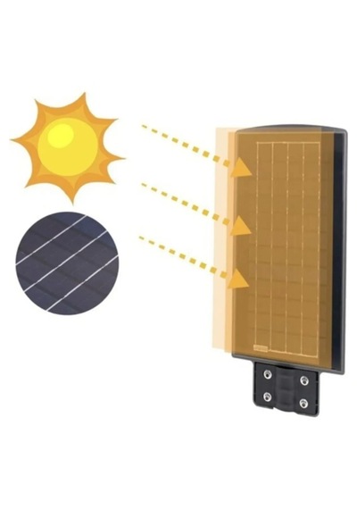 Ct-4690 Güneş Enerjili Bahçe Aydınlatma Solar Sokak Lambası 20w