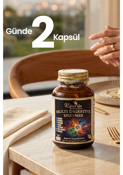 Kiperin Multi Digestive Enzymes Laktoz & Gluten İntolerans | 60 Kapsül