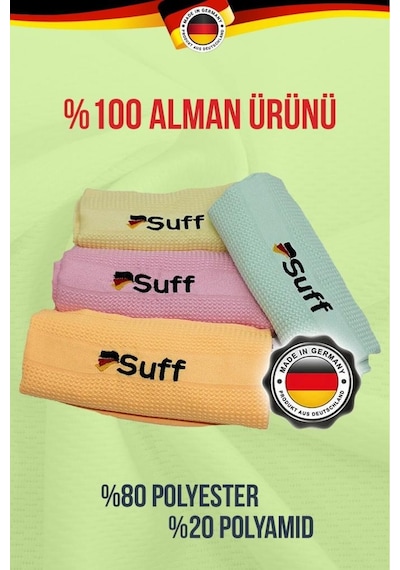 Suff Sihirli Mikrofiber Temizlik Bezi 8 Adet - Almanya'dan Ithal Orijinal Ürün