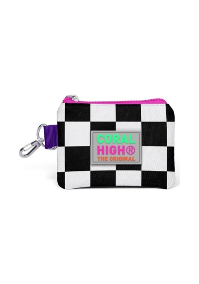 Coral High Kids Mor Dama Desenli Bozuk Para Çantası 21802