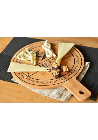 Bambum Asiago 40x30cm pizza & Peynir Sunum Tahtası Büyük B2640