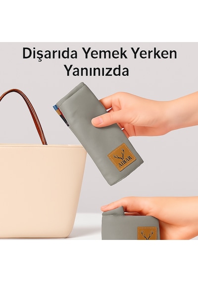 Aibar Taşınabilir Güvenli Mama Sandalyesi - Taşıma Keseli
