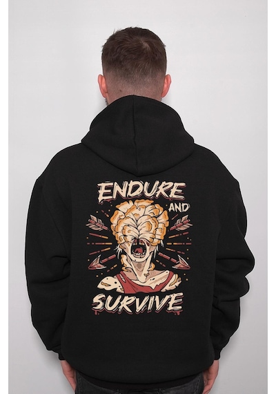 Endure And Survive Savaşçı Kadın Sweatshirt Unisex Kapüşonlu Hoodie 001