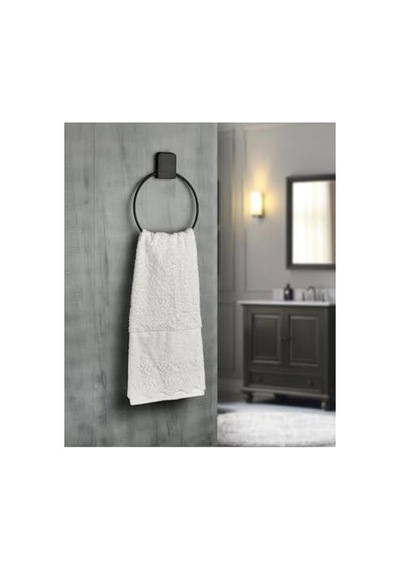 Paslanmaz Çelik Yapışkanlı Yuvarlak Havluluk Delmeden Montaj Banyo, Mutfak, Lavabo Kullanımı Diğer