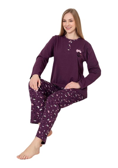 Abbas Erdem Erdem Pijama Takımı Dfn002 Mor