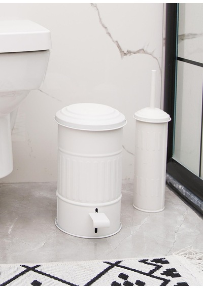 The Mia Çöp Kovası Banyo 5 Lt Beyaz Mgl0009 Beyaz