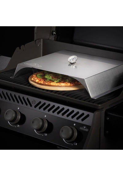 Napoleon Termometreli Pizza Kapağı Paslanmaz Çelik