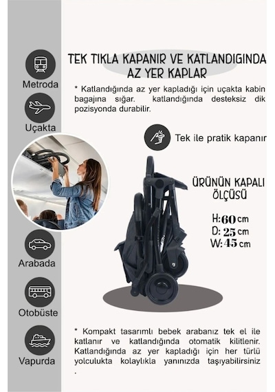 Yeni Nesil Kabin Boy Bebek Arabası