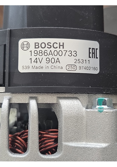 Şarj Dinamosu Fıat Linea - Punto - Egea - Doblo - Bravo 1.4 Benzinli Araçlar İçin Bosch Marka 90a 14v 1986a00733