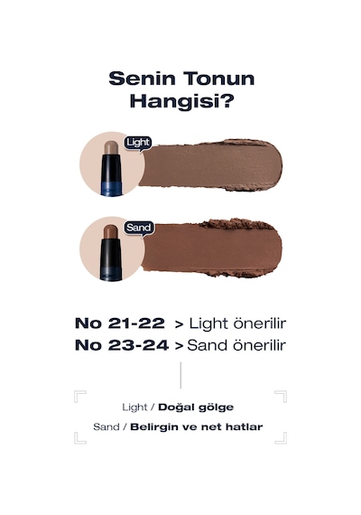 Dashu Pratik Kullanım Sunan İki Renkli Çift Taraflı Kontür Stick Mens Dual Trick Stick Light