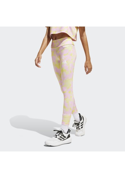 Adidas Train Essentials Flower Print Çocuk Tayt Jj5055 Çok Renkli