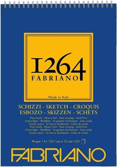 Fabriano 1264 Sketch Paper Eskiz Defteri 90 G 120 Yp. Ü. Spira N11.169