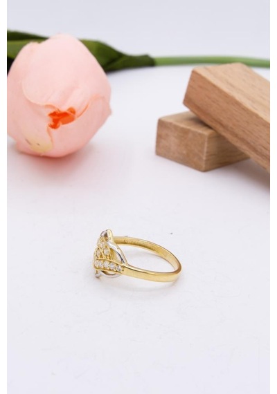 14 Ayar Altın Yüzük Taşlı Kadın Yüzük Lkyzk1468