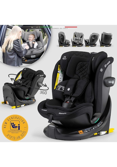 Elele Ritornofix 360 Dönen I-size Oto Koltuğu İsofix 40-150 Cm 0-36 Kg Siyah
