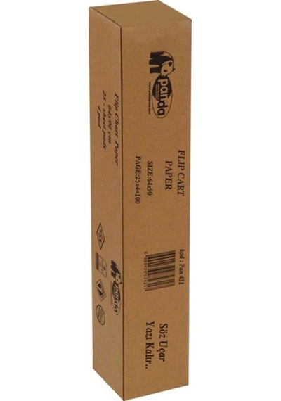 Panda 64X90 100'Lük Düz Rulo Flip Chart Kağıdı Pan431