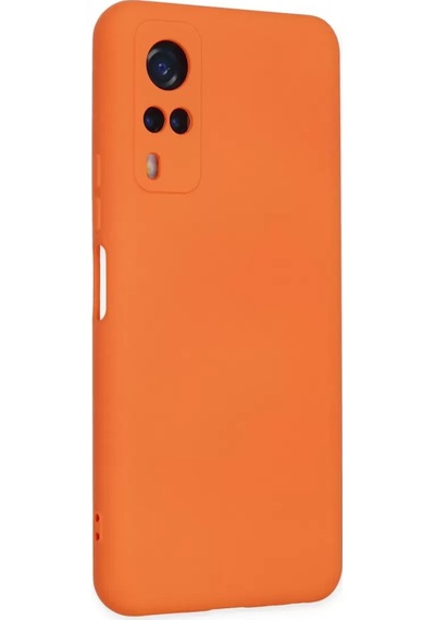 Newface Vivo Y53s Kılıf Nano İçi Kadife Silikon - Turuncu