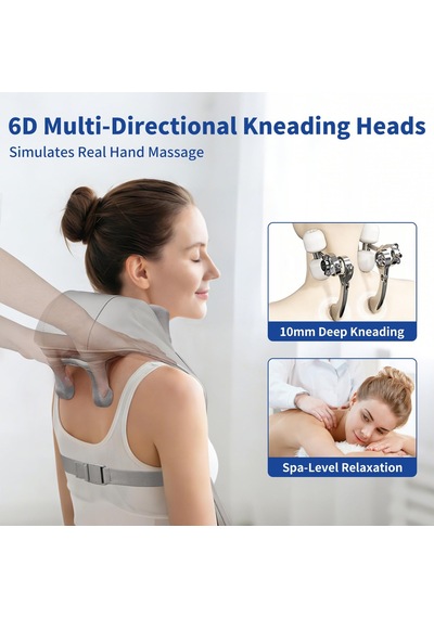 Isı İle Akülü Boyun Masajı, Vücut Kas Gevşetmesi İçin 6d Yoğurma Shiatsu Derin Doku, Sırt, Bacaklar, Bel İçin Şarj Edilebilir Boyun Ve Omuz Masajı, Taşınabilir Hediyeler Isı İle Akülü Boyun Masajı, Vücut Kas Gevşetmesi İçin 6d Yoğurma Shiatsu Derin Doku, Sırt, Bacaklar, Bel İçin Şarj Edilebilir Boyun Ve Omuz Masajı, Taşınabilir Hediyeler