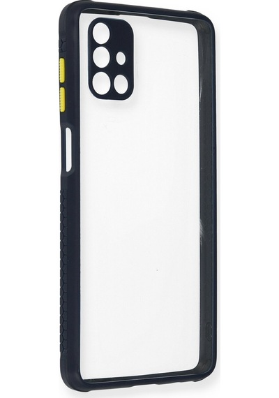 Newface - 701 - Samsung Galaxy M51 Kılıf Miami Şeffaf Silikon - Edntrend - - Lacivert