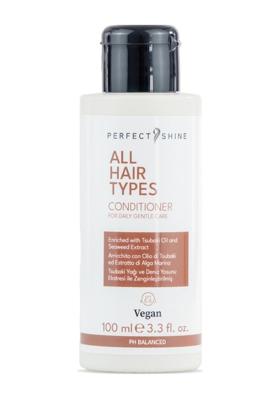 Perfect Shine All Hair Types Tüm Saçlar İçin Kamelya Yağı Ve Yeşil Havyar Özlü Besleyici Saç Bakım Kremi 100ml