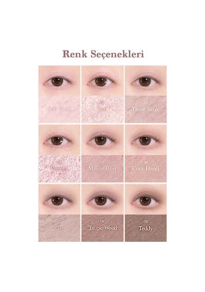 Dasique Mat Ve Işıltılı Renk Seçenekleri Sunan Far Paleti Shadow Palette 29 Mauve Bear 29 Mauve Bear