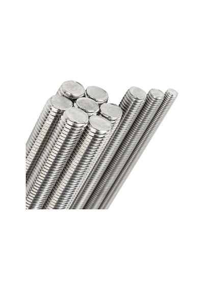 M4x1000mm Galvanizli Gijon Saplama Tij Rot Başsız Cıvata Standart