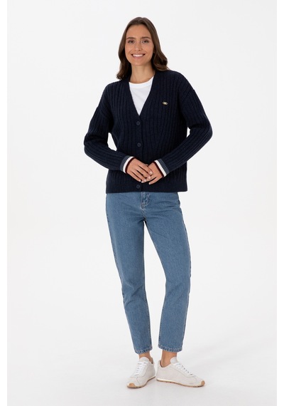 U.s. Polo Assn. Kadın Lacivert Hırka Triko 50310022-vr033 Lacivert