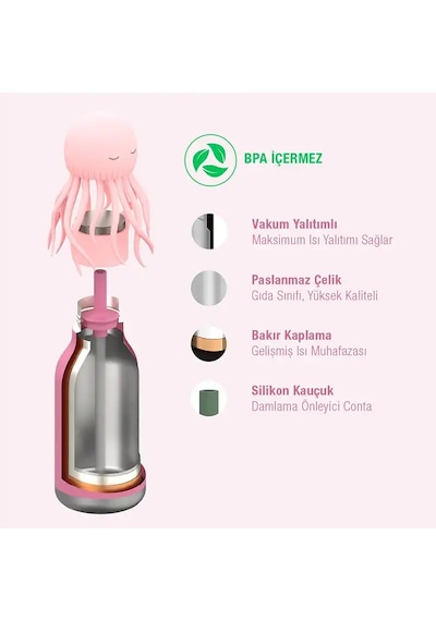 Asobu Bestie Bottle - Jellyfish 460 Ml. Çok Renkli
