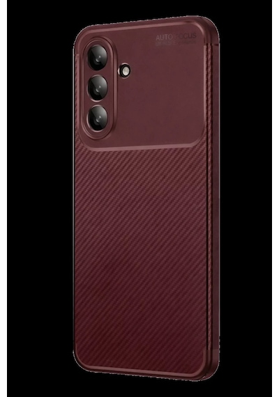 Samsung Galaxy Uyumlu S26 Fe Auto Focus Karbon Kapak - Bordo Bz8683140982683