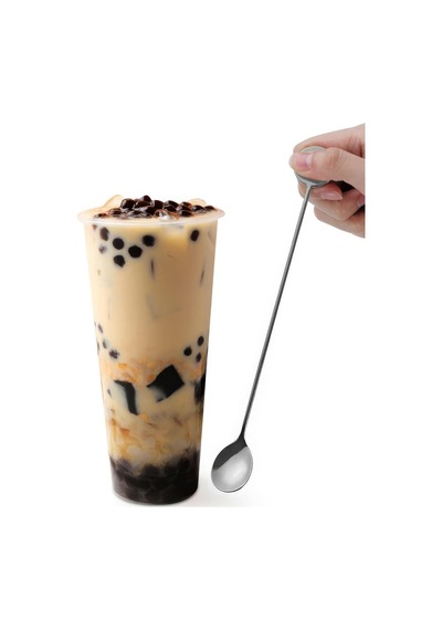 304 Çelik 21 Cm Kokteyl Karıştırma Kahve Latte Karıştırma Barmen Kaşığı Cin764by