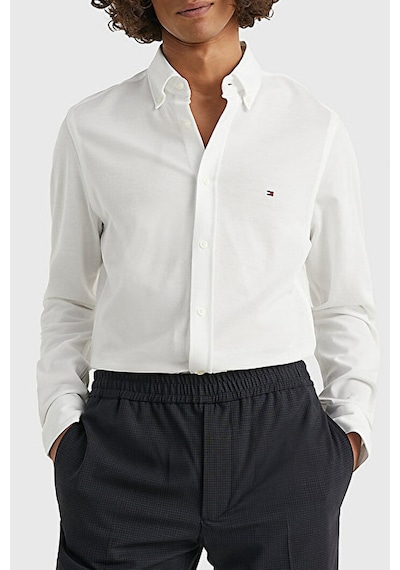 Tommy Hilfiger Erkek Gömlek MW0MW30675 YCF BEYAZ Beyaz