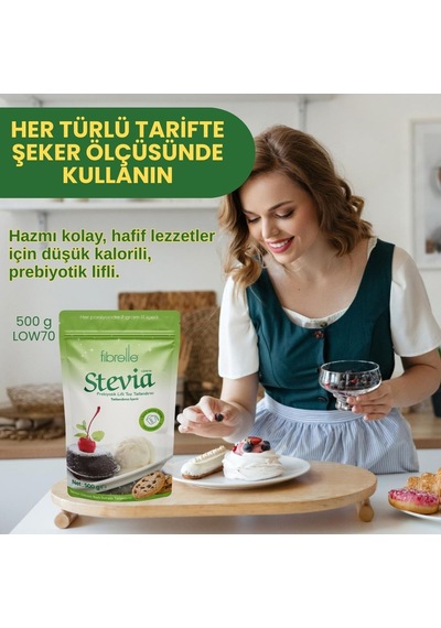 Fibrelle Prebiyotik Lifli Stevialı Tatlandırıcı 500 G