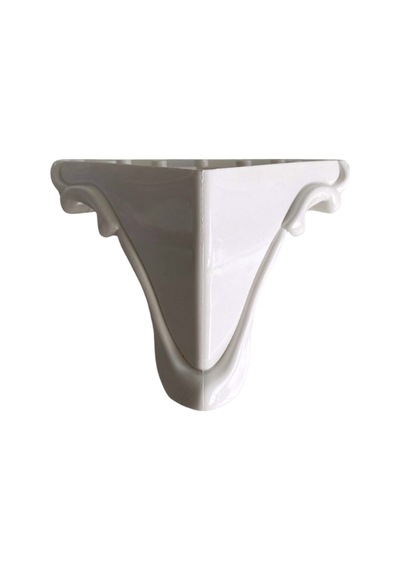 Lükens Şeritli 11cm Plastik Ayak Mobilya Masa Ve Dolap Ayağı Beyaz 11cm 4 Adet Beyaz