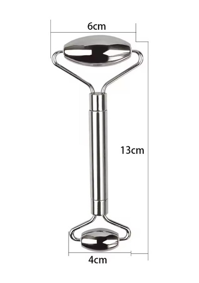 Metal Cilt Sıkılaştırıcı Face Gua Sha Rulosu Yüz Masaj Roller Model 1
