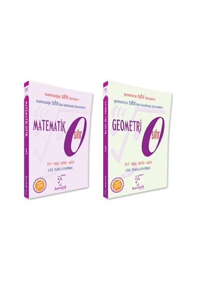 Karekök Sıfır Serisi Matematik Geometri Kazandıran 2 Kitap Seti
