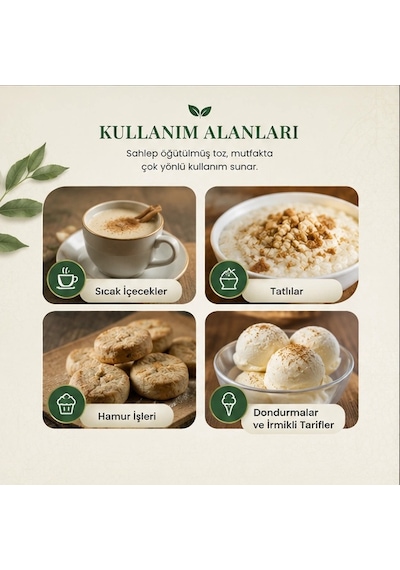 Saf Sahlep Öğütülmüş - 100 Gr