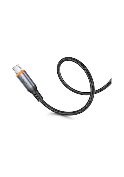 Ca-2040 Type-c Type-c 100w Pd Hızlı E-marker Çipli Örgü Poweroff Kablo 1.2m Siyah Diğer