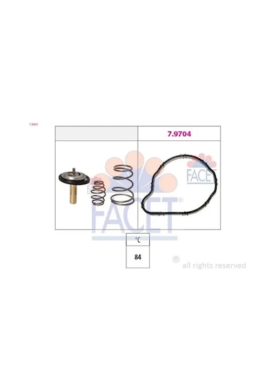 Peugeot 407 Termostat 2.0 Hdi 2004-2009 Facet 78841