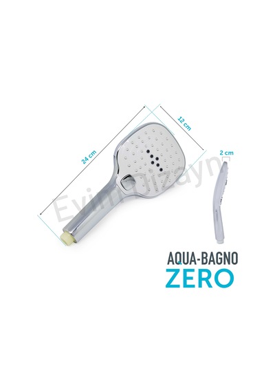 Aqua Bagno Zero El Duşu - Duş Başlığı 3 Fonksiyonlu Krom