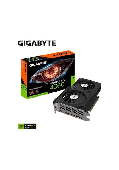 Gigabyte NVIDIA GeForce RTX 4060 Windforce OC 8G GV-N4060WF2OC-8GD 8 GB GDDR6 128 Bit Ekran Kartı
