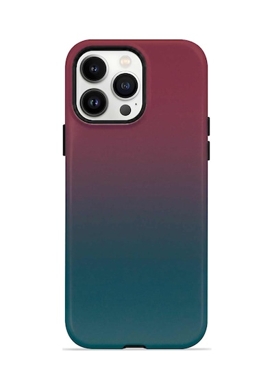 Velvoria Valestra Teal Plum Gradient Apple iPhone Uyumlu 14 Pro Magsafe Koruma Kılıfı Valestra Magline - Teal Plum Gradient