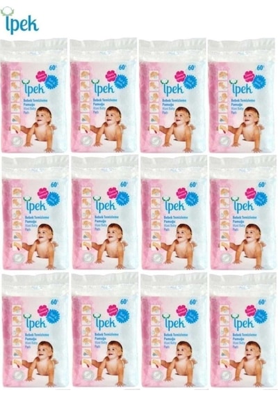 Medikaltec İpek Hidrofil Maxi Bebek Pedi 60'lı 12'li Paket
