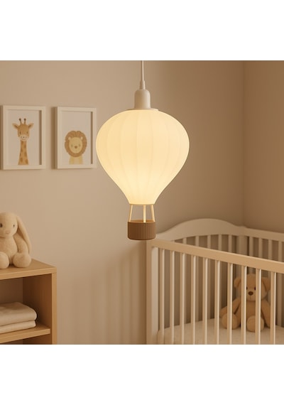 Balon Tasarımlı 3d Baskı Sarkıt Avize Modern Dekoratif Aydınlatma Krem