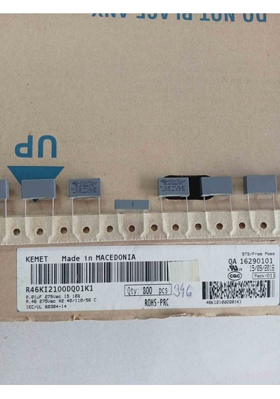46kı2100dq01k1 10nf 275vac 15 0.1 Polyester Kondansatör 75 Adet