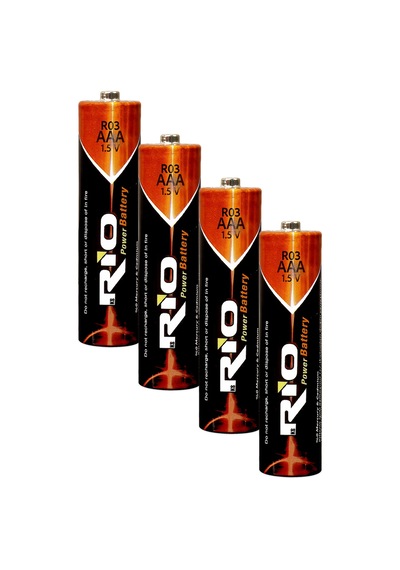 Rio 4lü Aaa R03 İnce Kalem Pil Kumanda Pili Çinko Karbon Pil Zn-c 1.5v