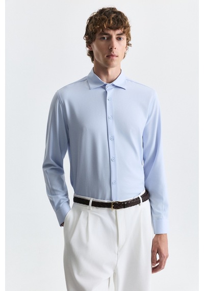 Antioch Comfort Slim Fit Gömlek Bebe Mavi