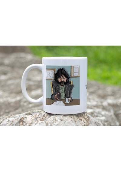 Behzat Ç Kupa Bardak - Efsane Karakter Tasarımı - Nostaljik Ve Mizahi Hediye Seçeneği Beyaz