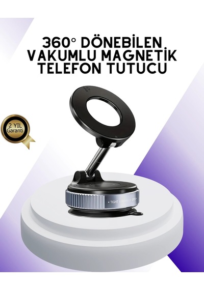Ceylan Adam Manyetik Araç Telefon Tutucu 360 Derece Dönebilen Vakumlu Stand