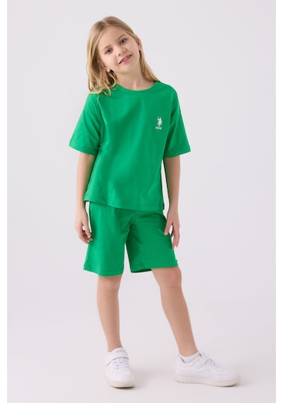 U.S. Polo Assn. U.s. Polo Assn Kız Çocuk Yeşil Bermuda Takım Yeşil